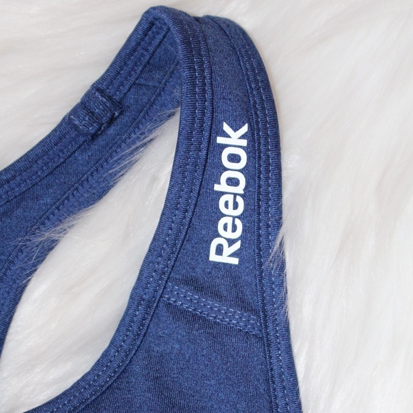 Reebox, Racerback Blue removable pads sports bra Small - Picture 4 of 5